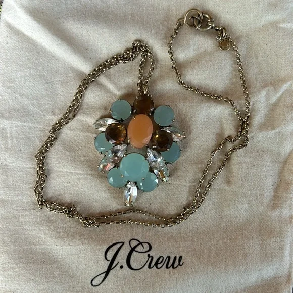 J.Crew Jeweled Long Statement Necklace - Picture 2 of 10